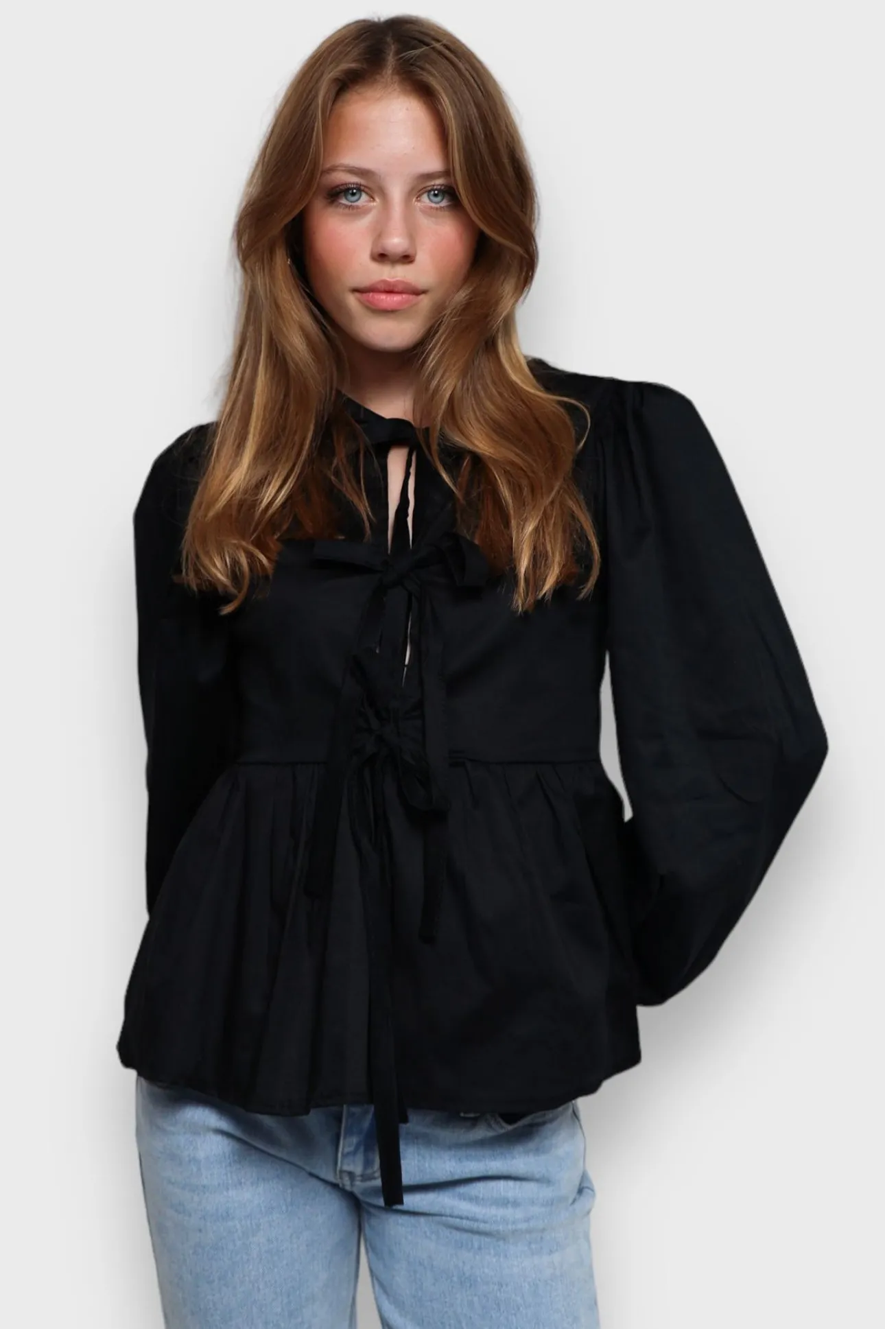 Hauts>Meet Me There Angel Blouse Black
