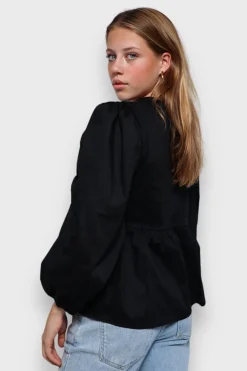 Blouses>Meet Me There Angel Blouse Black