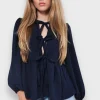 Hauts>Meet Me There Angel Blouse Navy