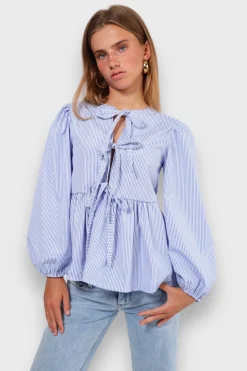 Hauts>Meet Me There Angel Blouse Striped