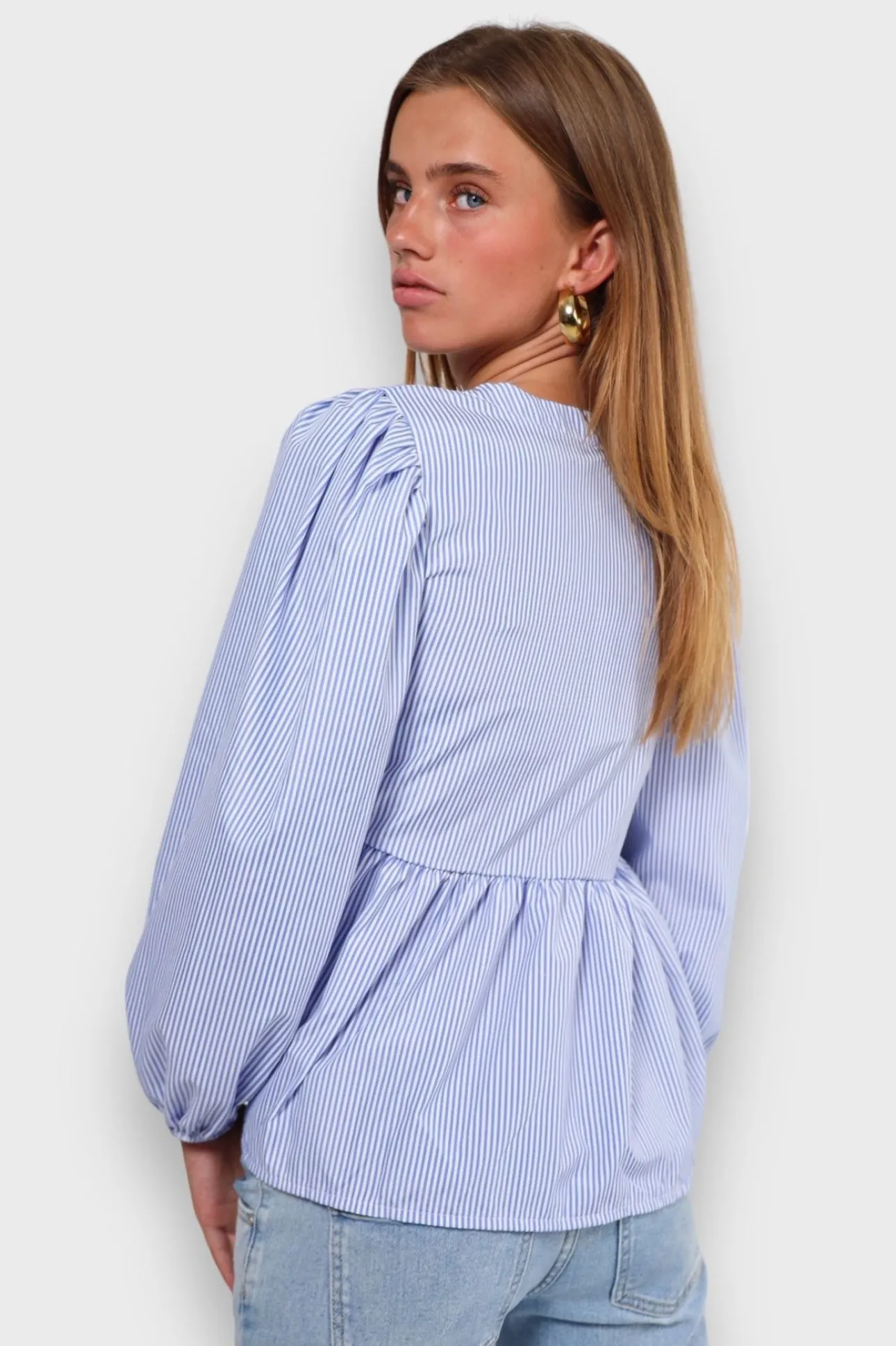 Hauts>Meet Me There Angel Blouse Striped