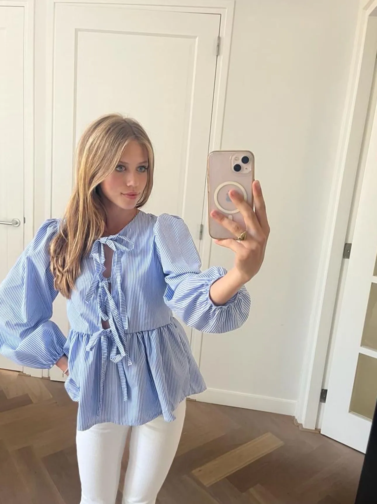 Hauts>Meet Me There Angel Blouse Striped