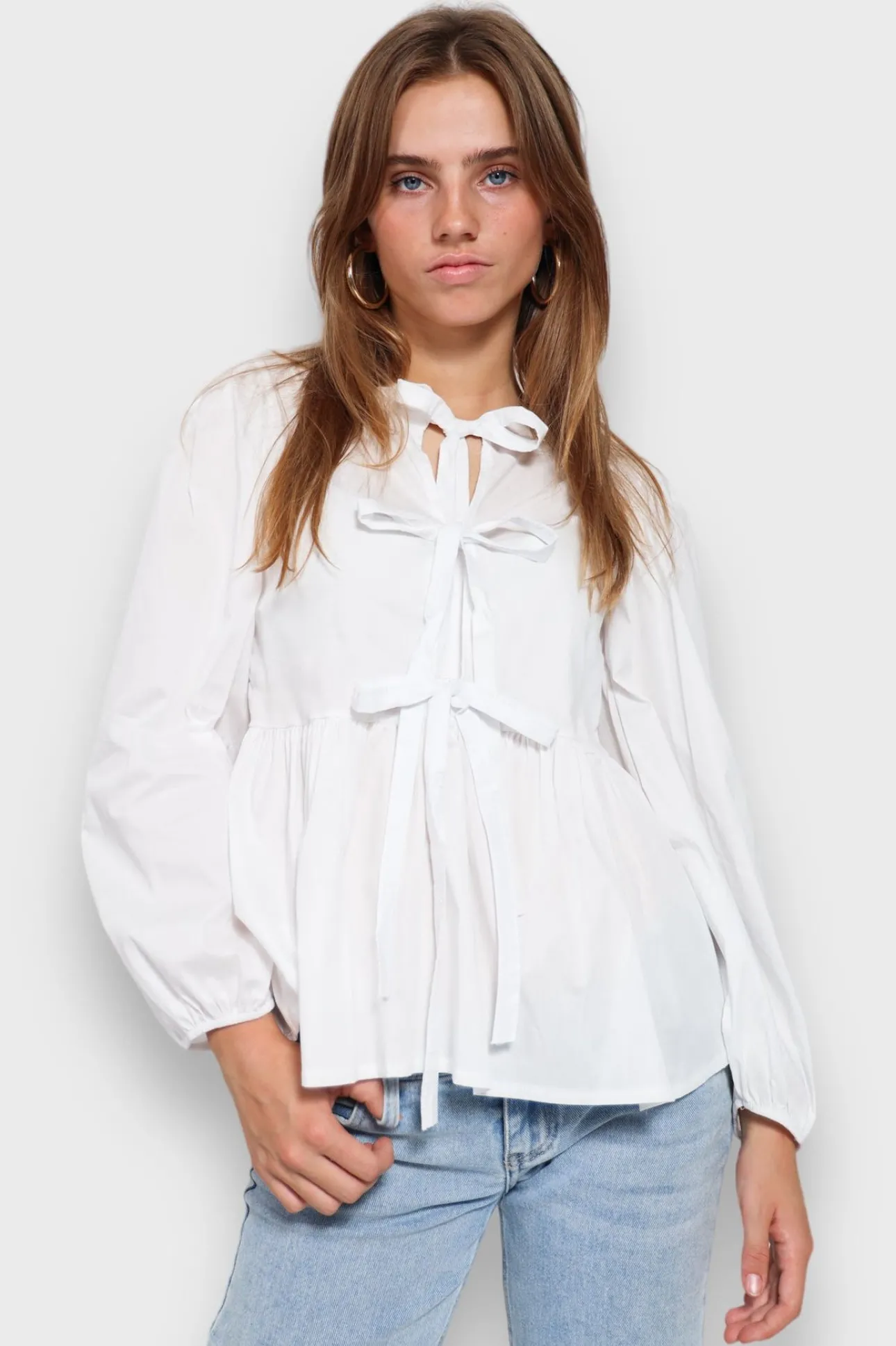 Hauts>Meet Me There Angel Blouse White