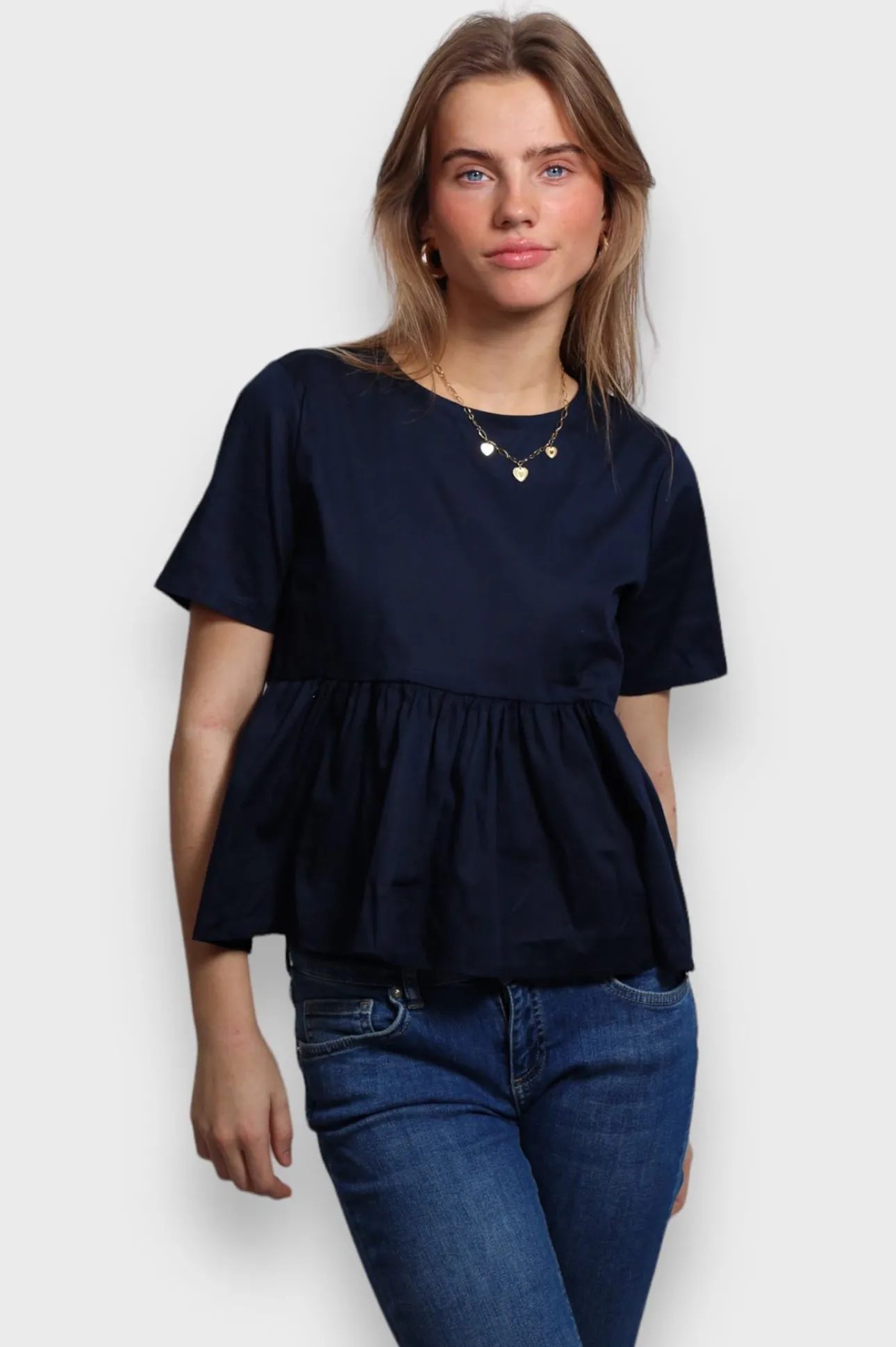 Hauts>Meet Me There Belle Blouse Navy