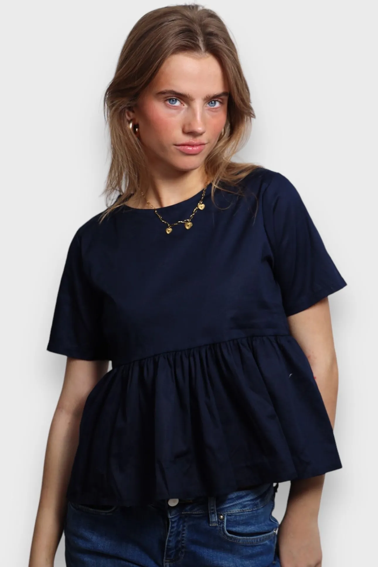 Blouses>Meet Me There Belle Blouse Navy