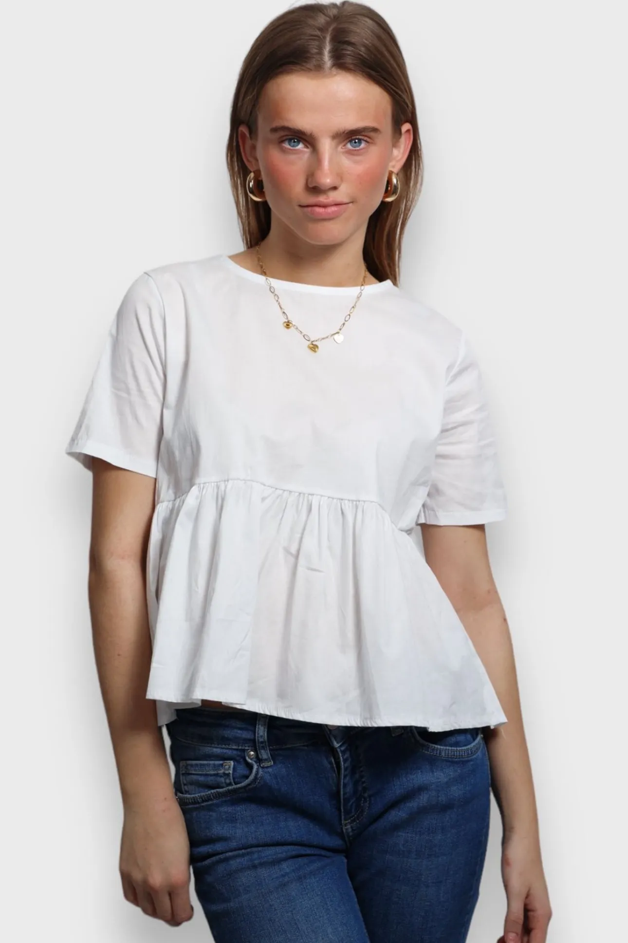 Hauts>Meet Me There Belle Blouse White