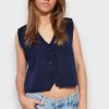 Hauts>Meet Me There Charm Gilet Navy