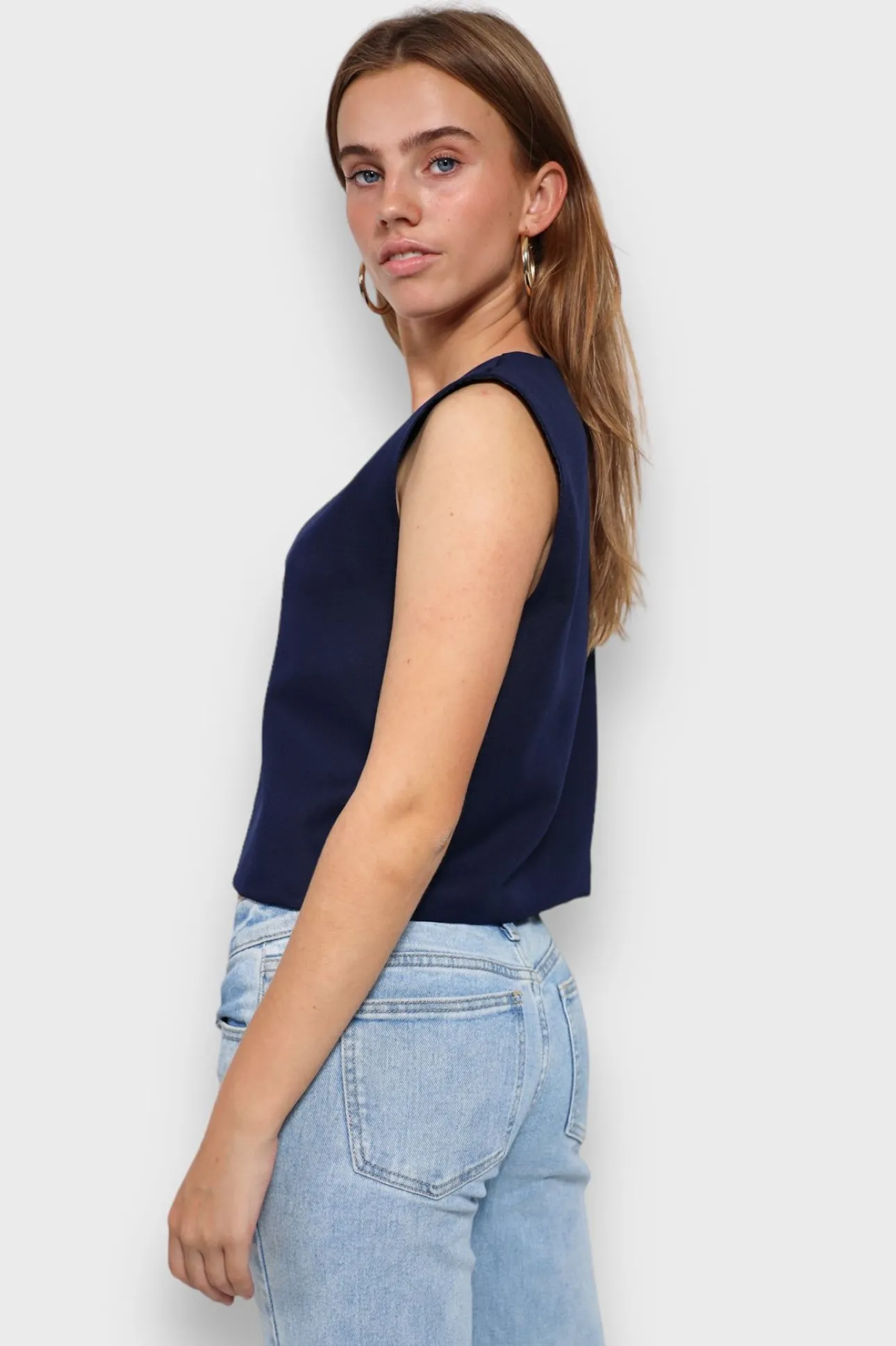 Hauts>Meet Me There Charm Gilet Navy