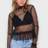 Hauts>Meet Me There Chic Top Black