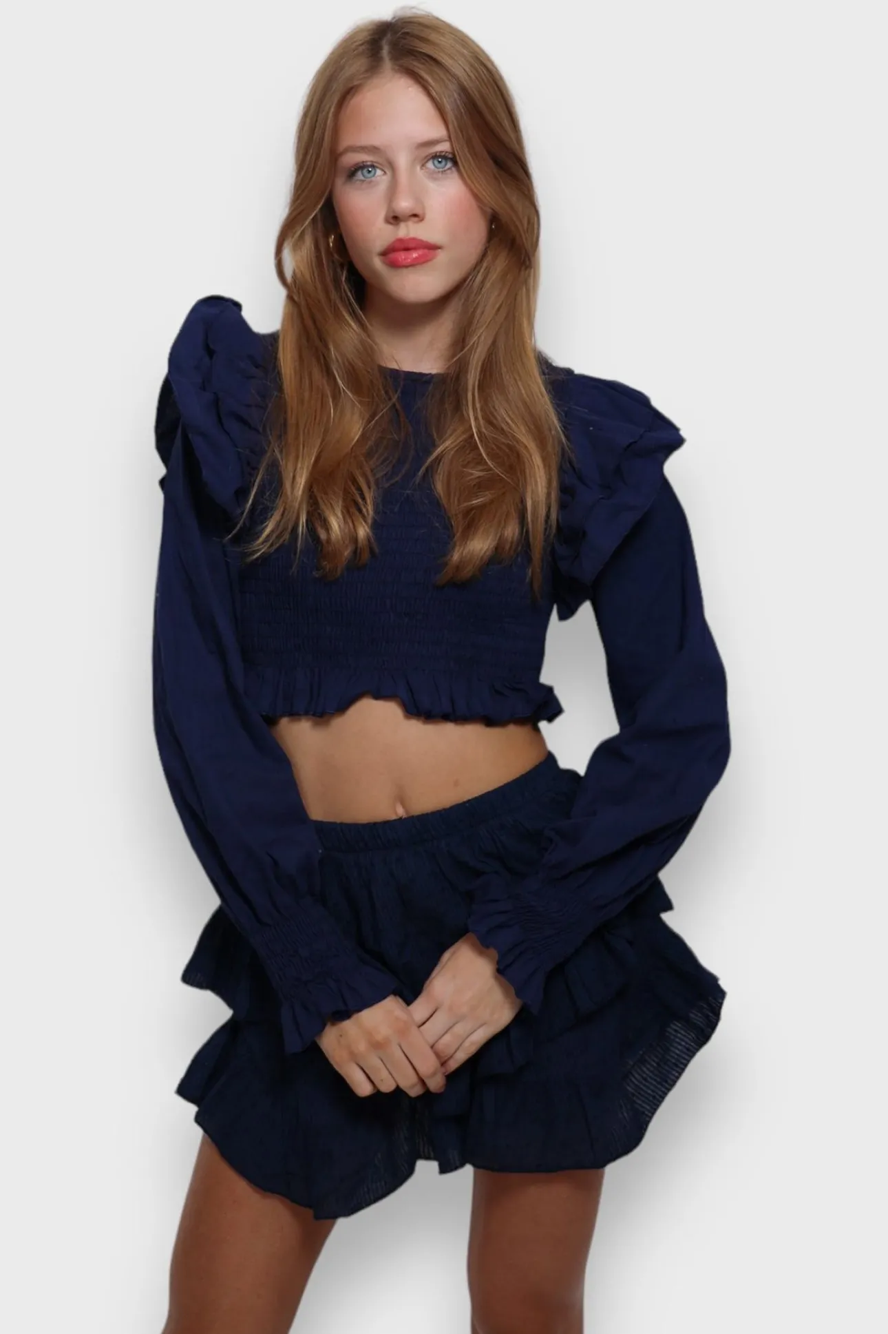 Hauts>Meet Me There Coco Top Navy