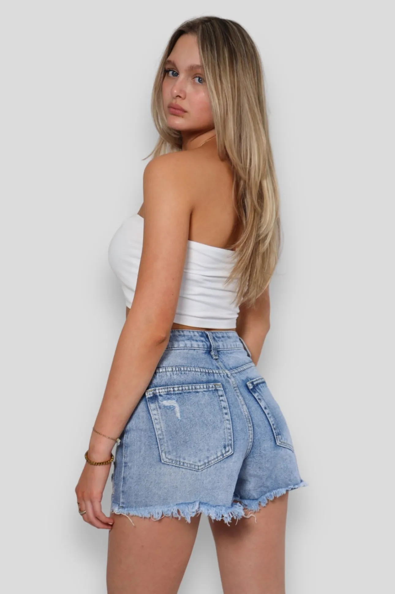 Pantalon>Meet Me There Denim Ripped Short