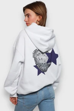Hoodies En Sweaters>Meet Me There Disco Hoodie White