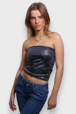 Hauts>Meet Me There Disco Tube Top