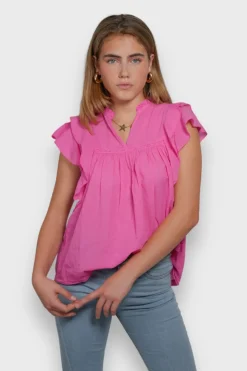 Hauts>Meet Me There Flora Blouse Pink