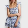 Jupes>Meet Me There Flower Skirt Blue