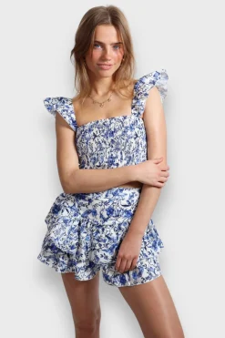 Jupes>Meet Me There Flower Skirt Blue