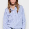 Hauts>Meet Me There Get Cozy Blouse Blue
