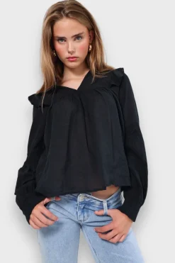 Hauts>Meet Me There Glory Blouse Black
