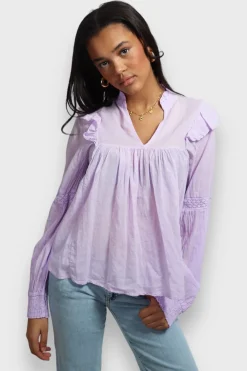Blouses>Meet Me There Glory Blouse Lila