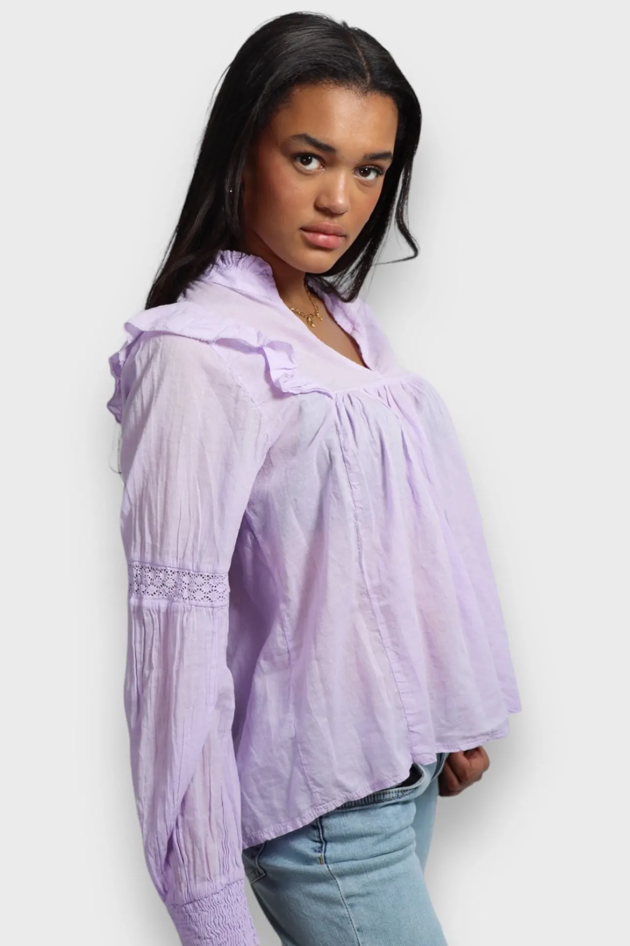 Hauts>Meet Me There Glory Blouse Lila