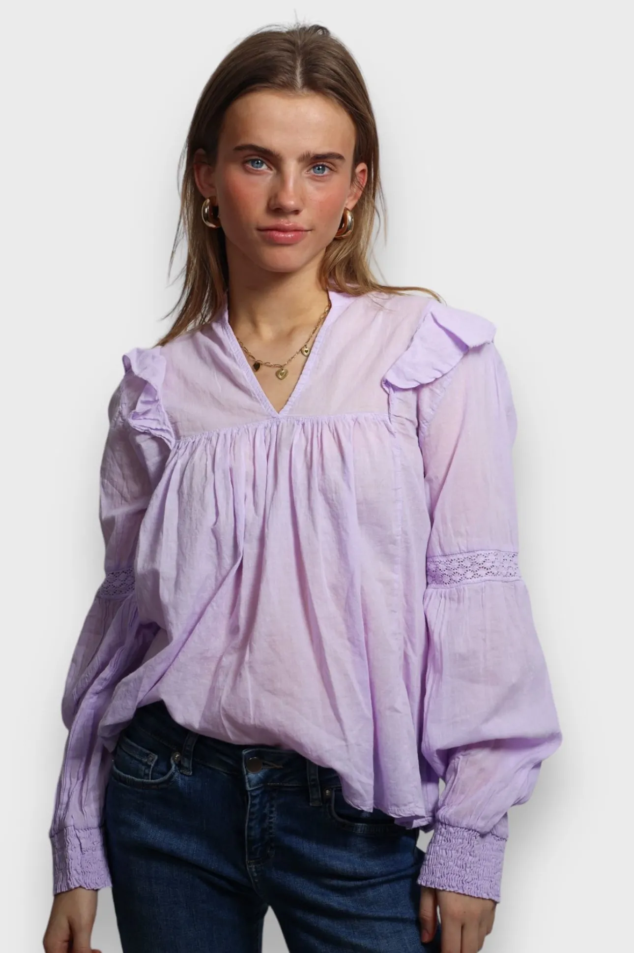Hauts>Meet Me There Glory Blouse Lila