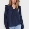 Hauts>Meet Me There Glory Blouse Navy