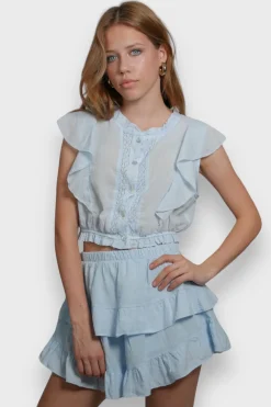Jupes>Meet Me There Joy Skort Light Blue