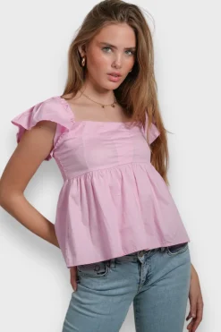 Hauts>Meet Me There June Blouse Pink