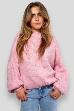 Gilets Et Pulls>Meet Me There Keep Me Warm Sweater Baby Pink