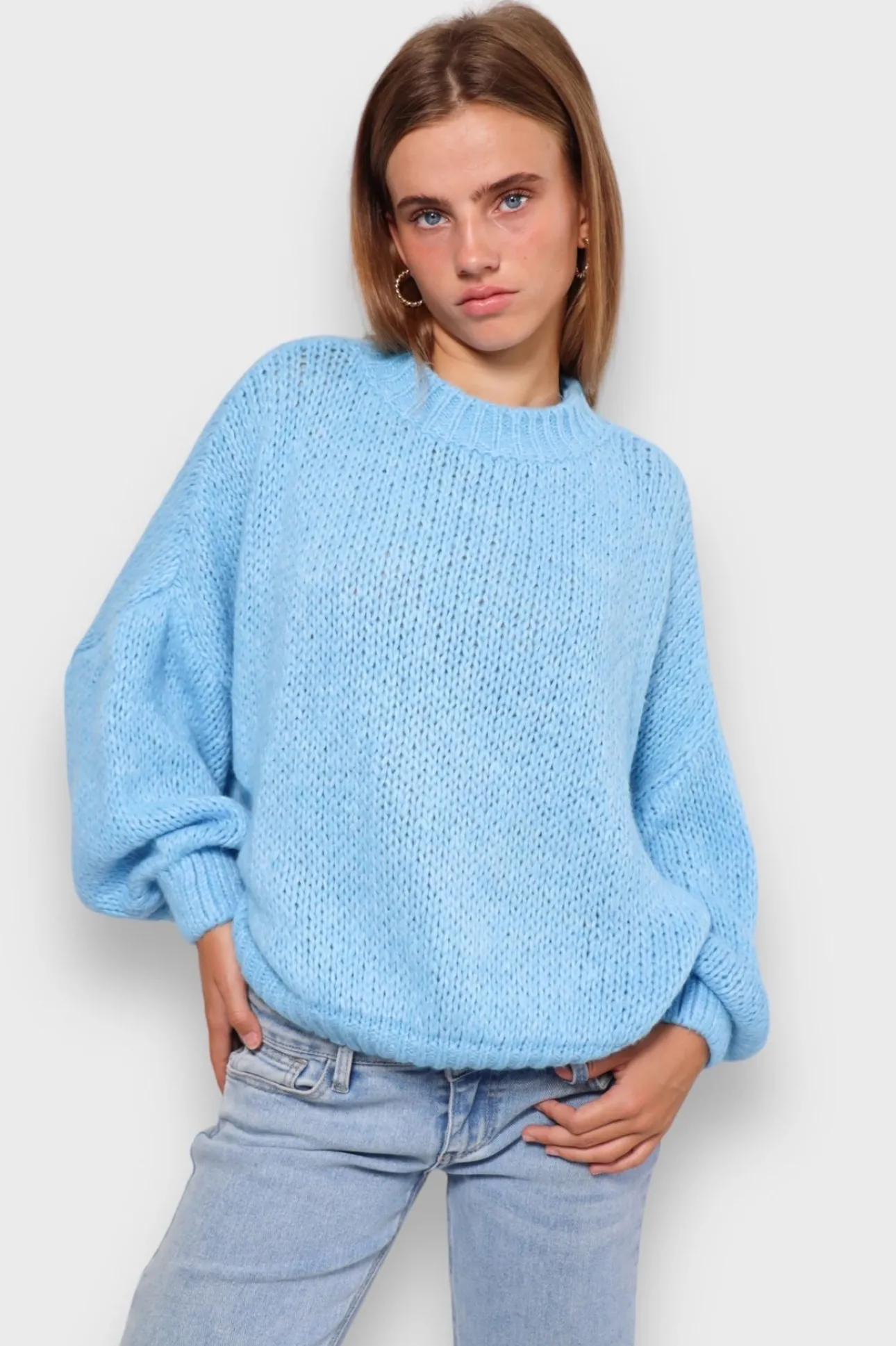 Gilets Et Pulls>Meet Me There Keep Me Warm Sweater Blue