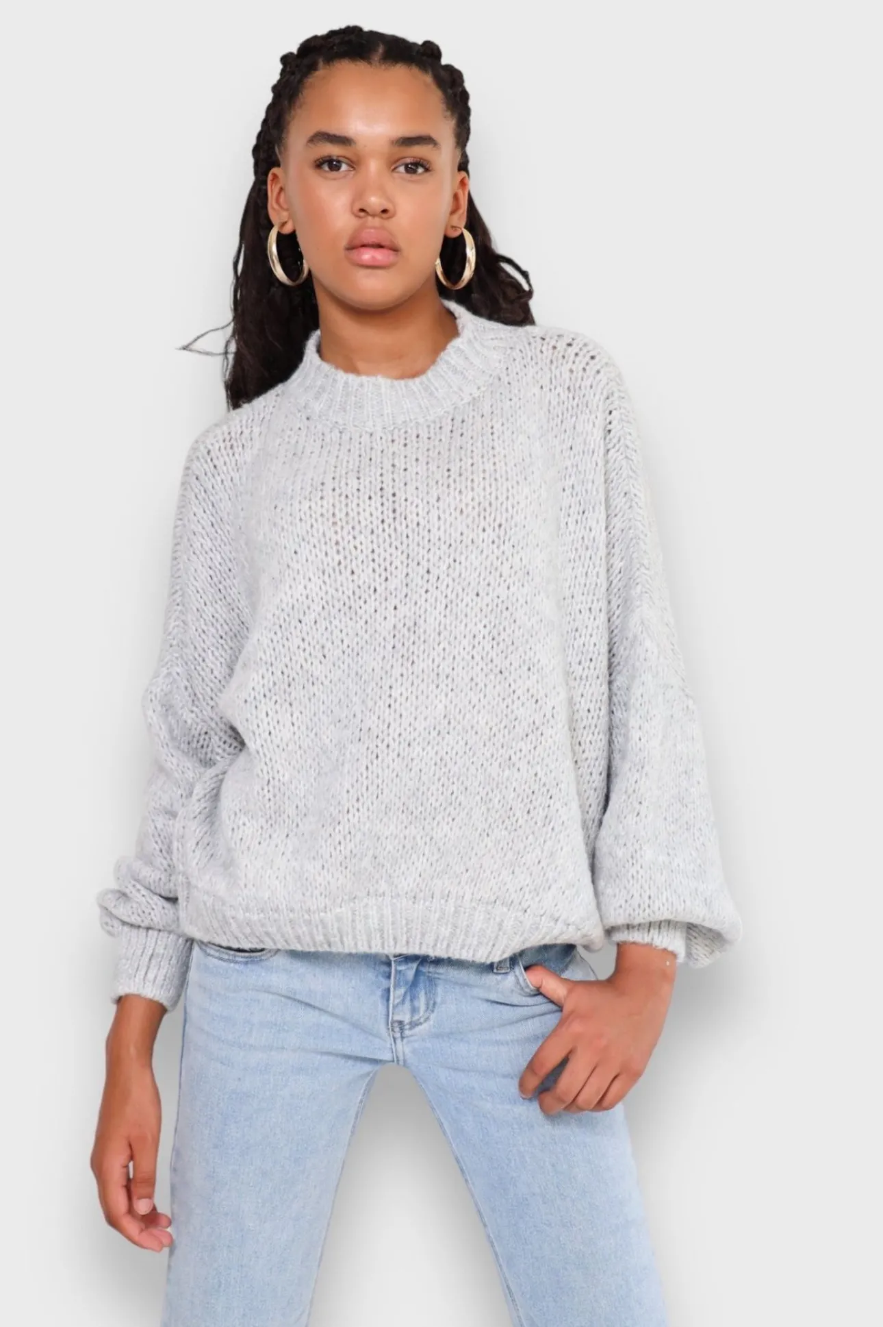 Gilets Et Pulls>Meet Me There Keep Me Warm Sweater Grey