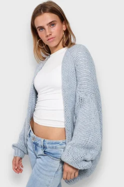 Gilets Et Pulls>Meet Me There Keep Me Warm Vest Light Blue