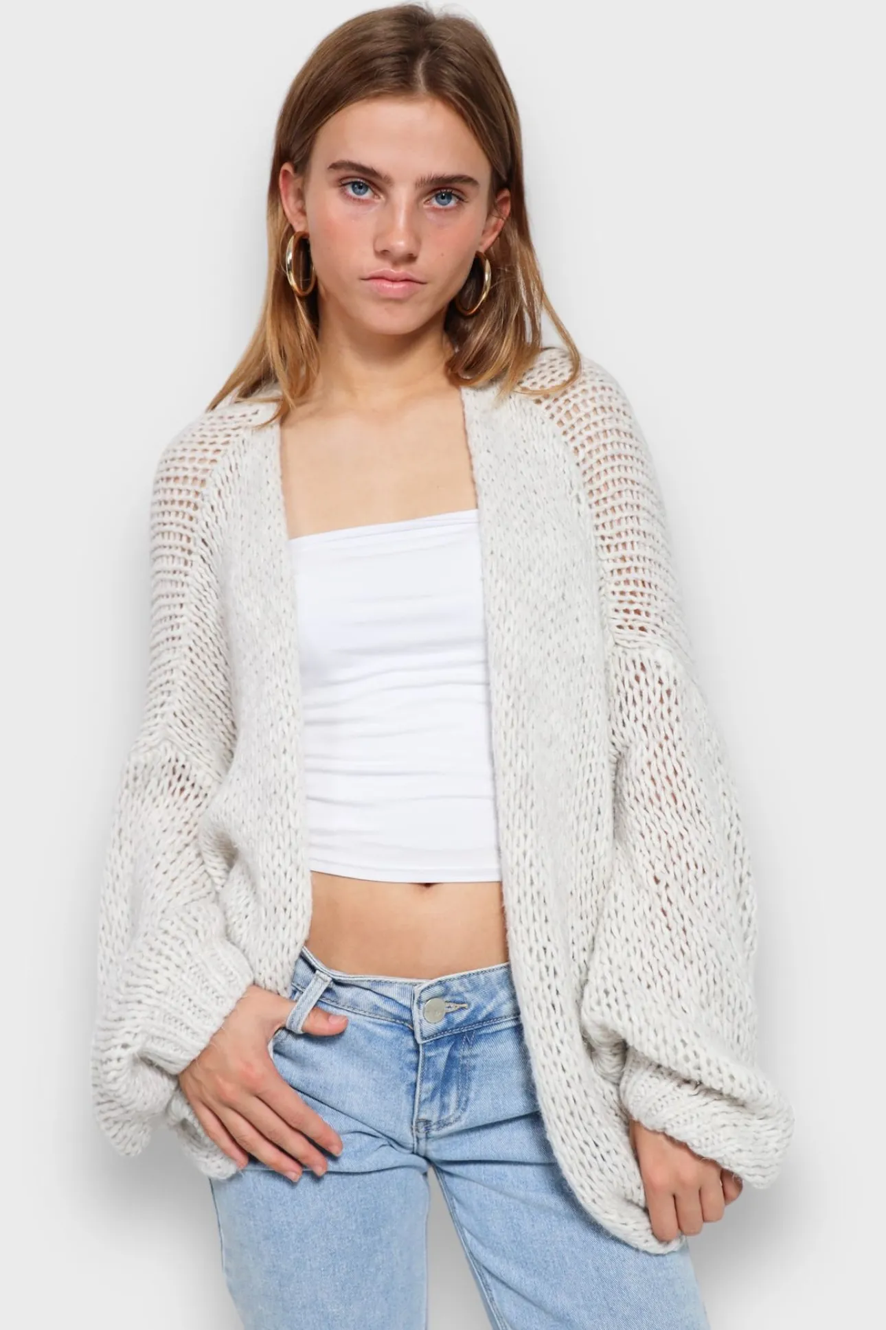 Gilets Et Pulls>Meet Me There Keep Me Warm Vest Light Grey