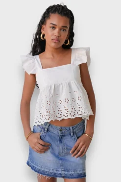Hauts>Meet Me There Lily Top White