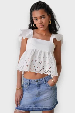 Hauts>Meet Me There Lily Top White