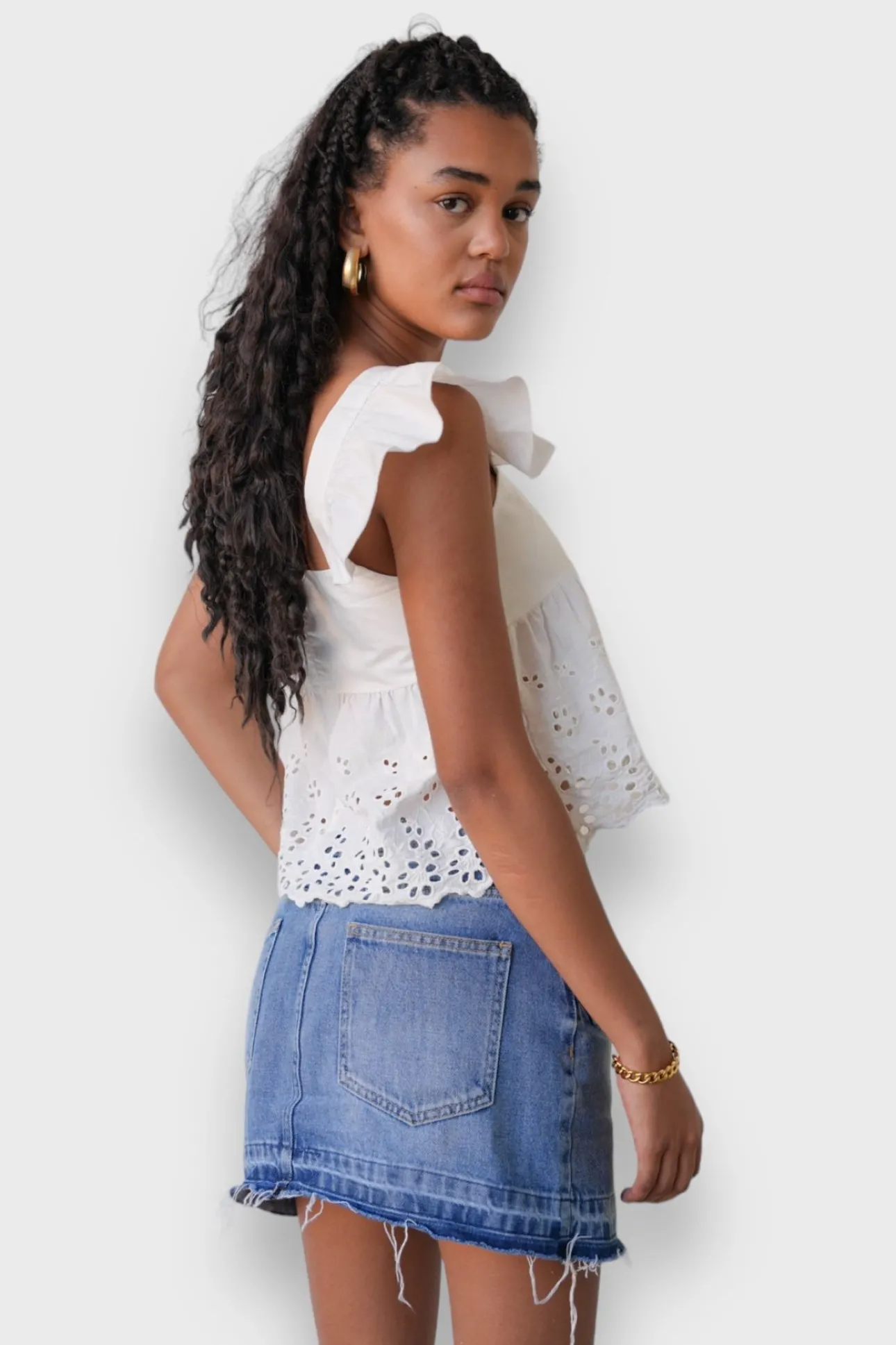 Hauts>Meet Me There Lily Top White