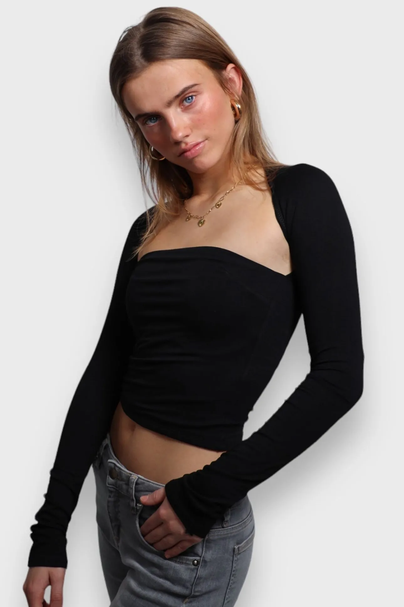 Hauts>Meet Me There Loua Top Black