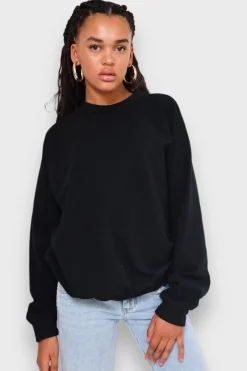 Loungewear>Meet Me There Lounge Sweater Black