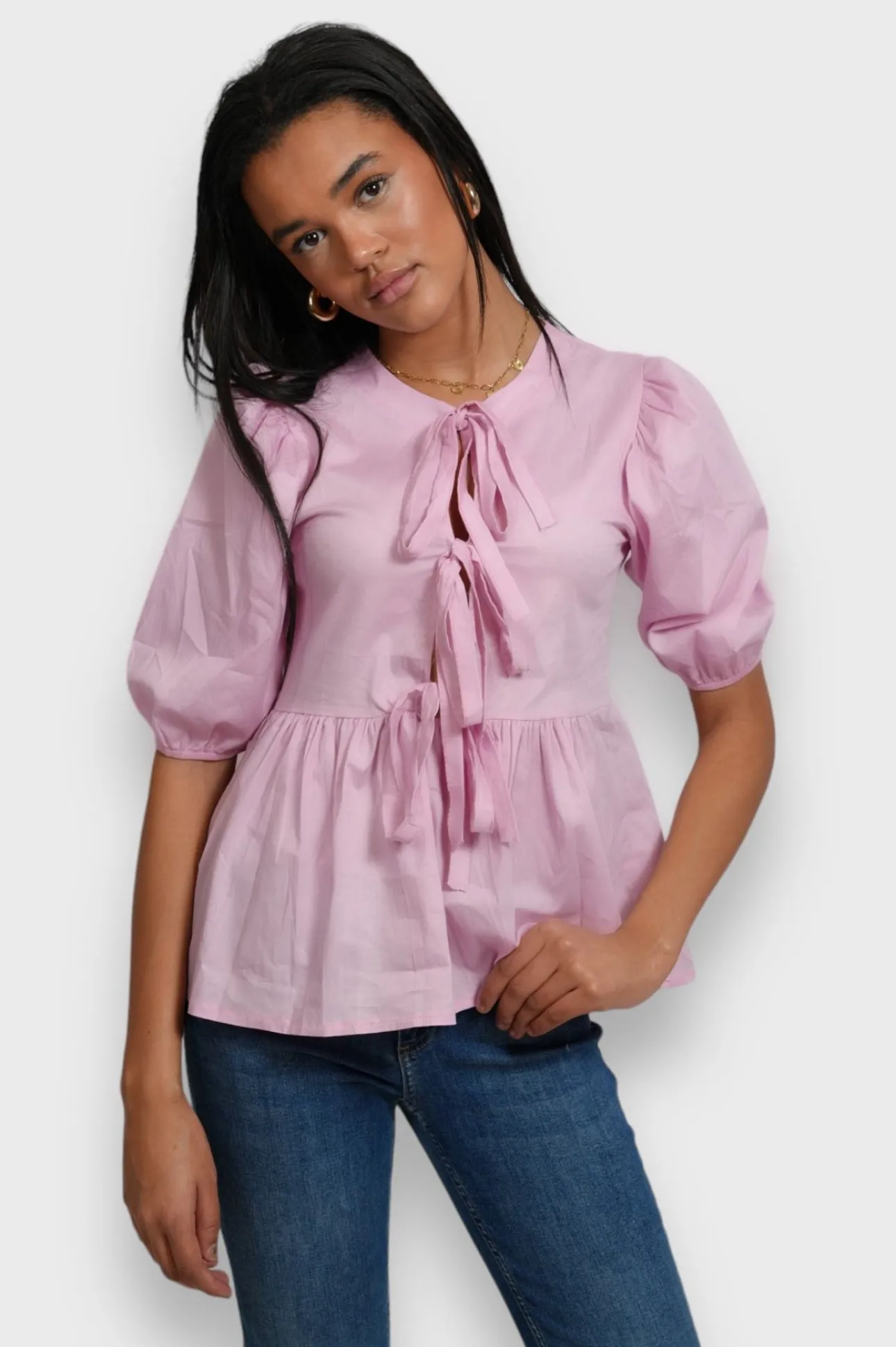 Hauts>Meet Me There Lovely Blouse Pink