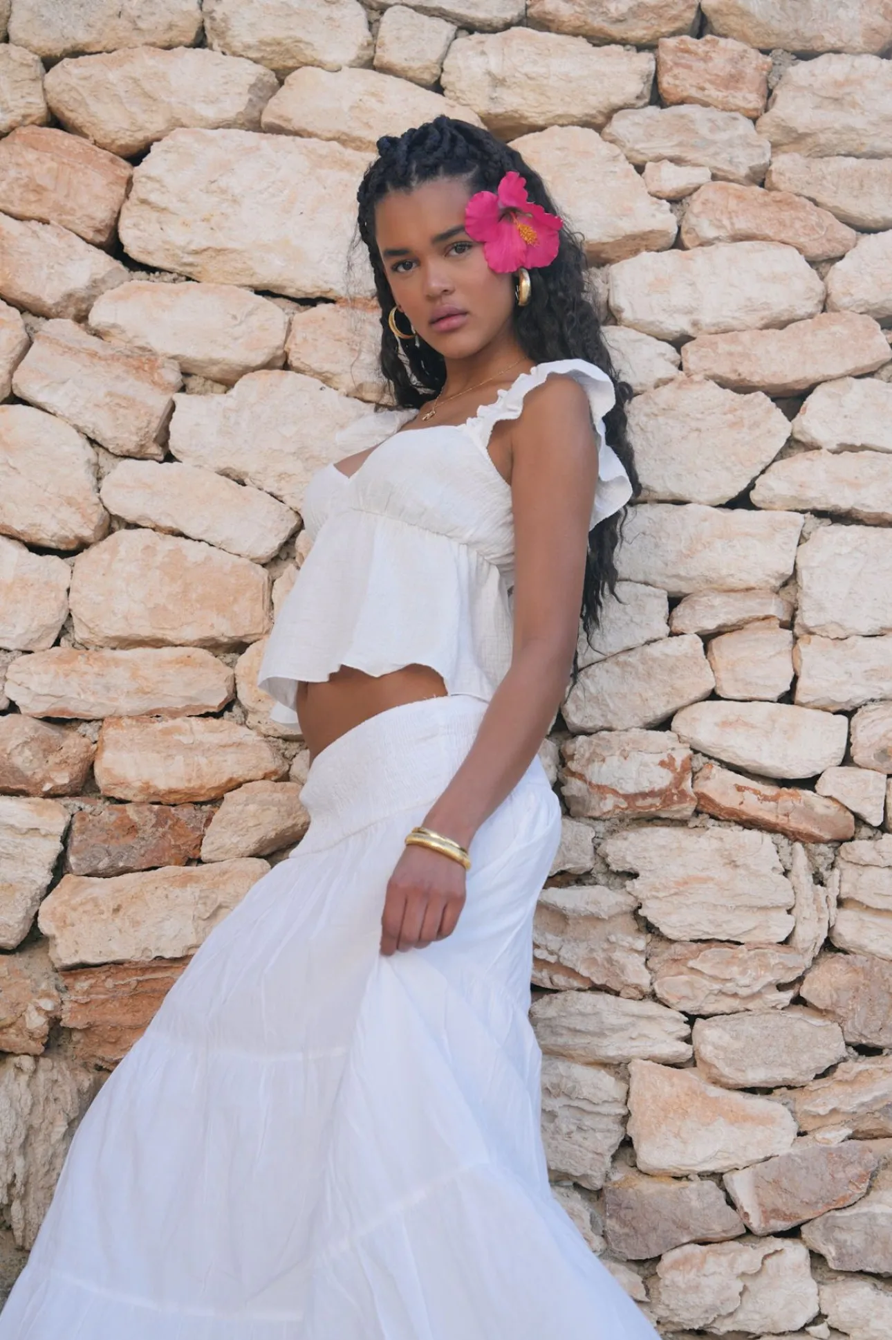 Jupes>Meet Me There Maxi Skirt White