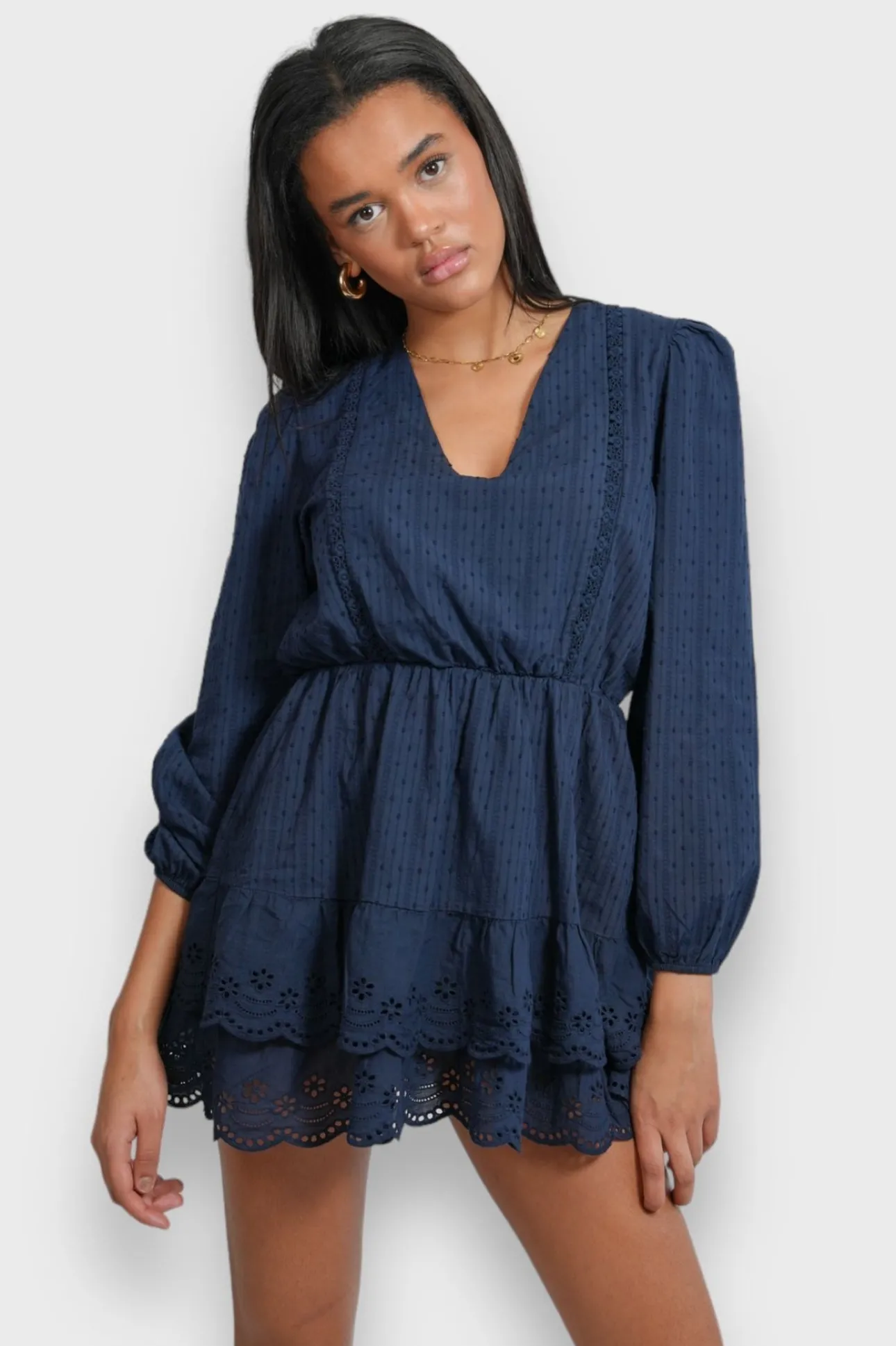 Robes>Meet Me There Olivia Dress Navy