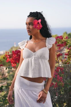 Hauts>Meet Me There Sandy Top White
