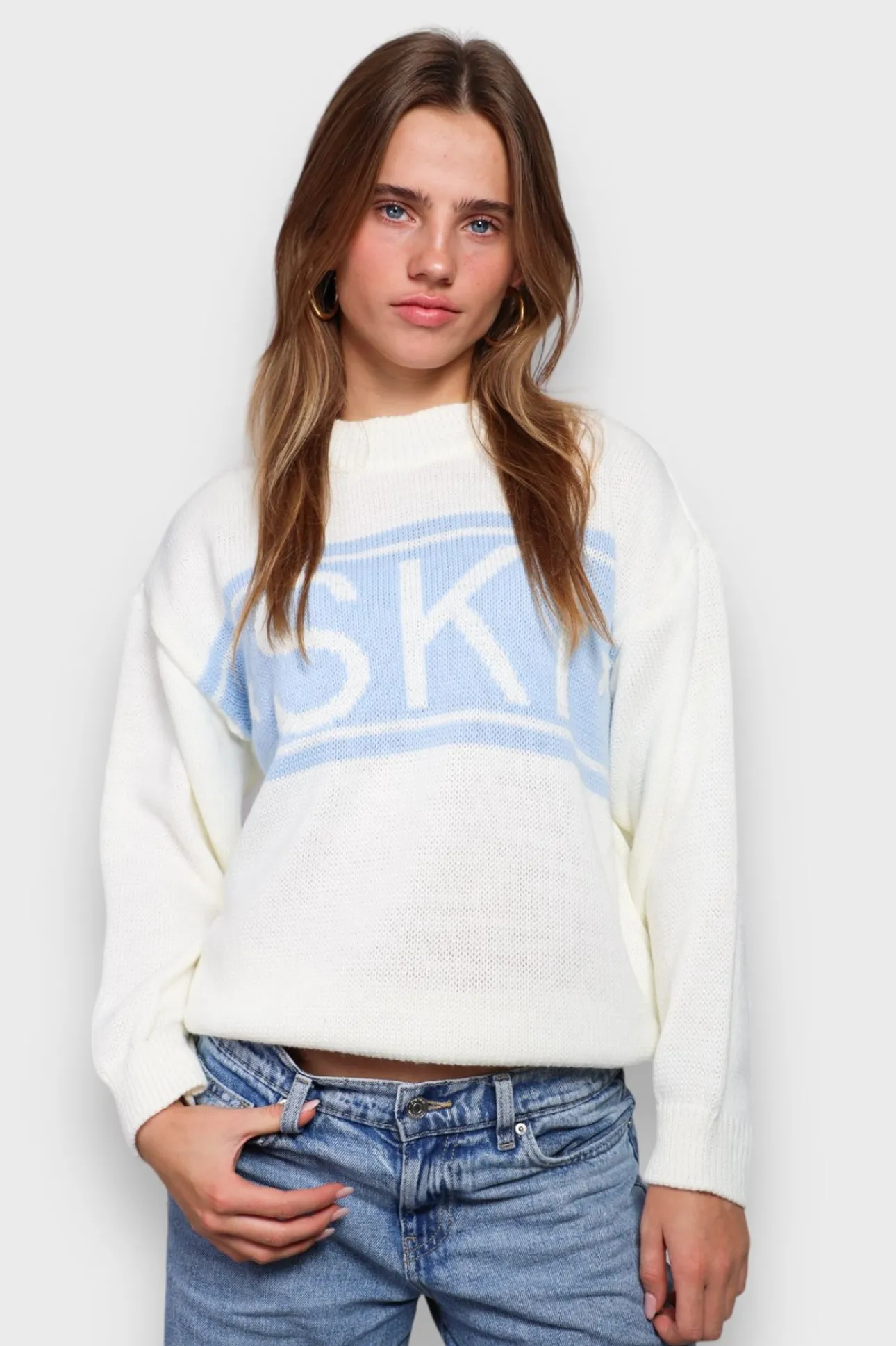Gilets Et Pulls>Meet Me There Ski Sweater Light Blue