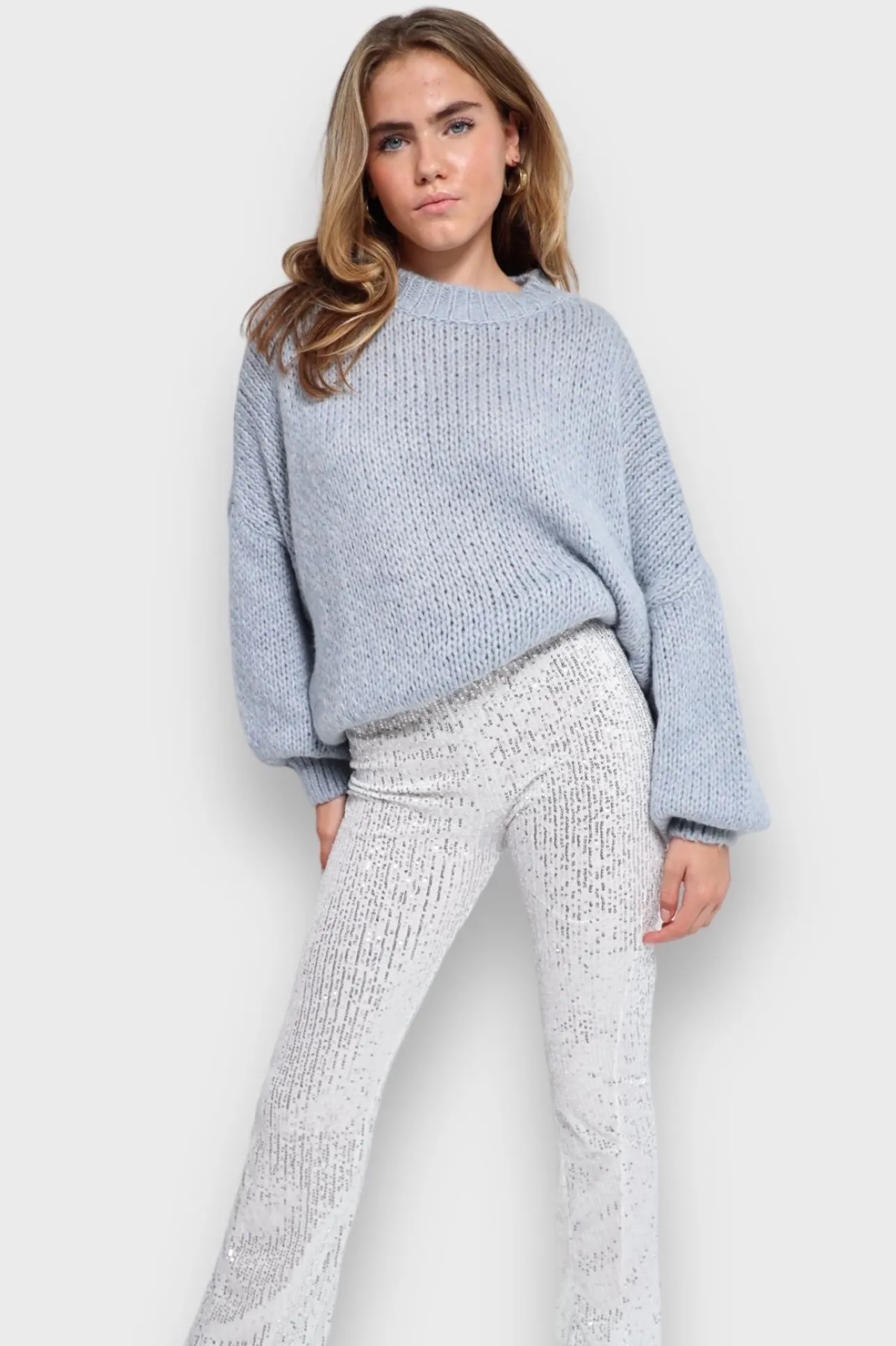 Pantalon>Meet Me There Sparkle Pants White