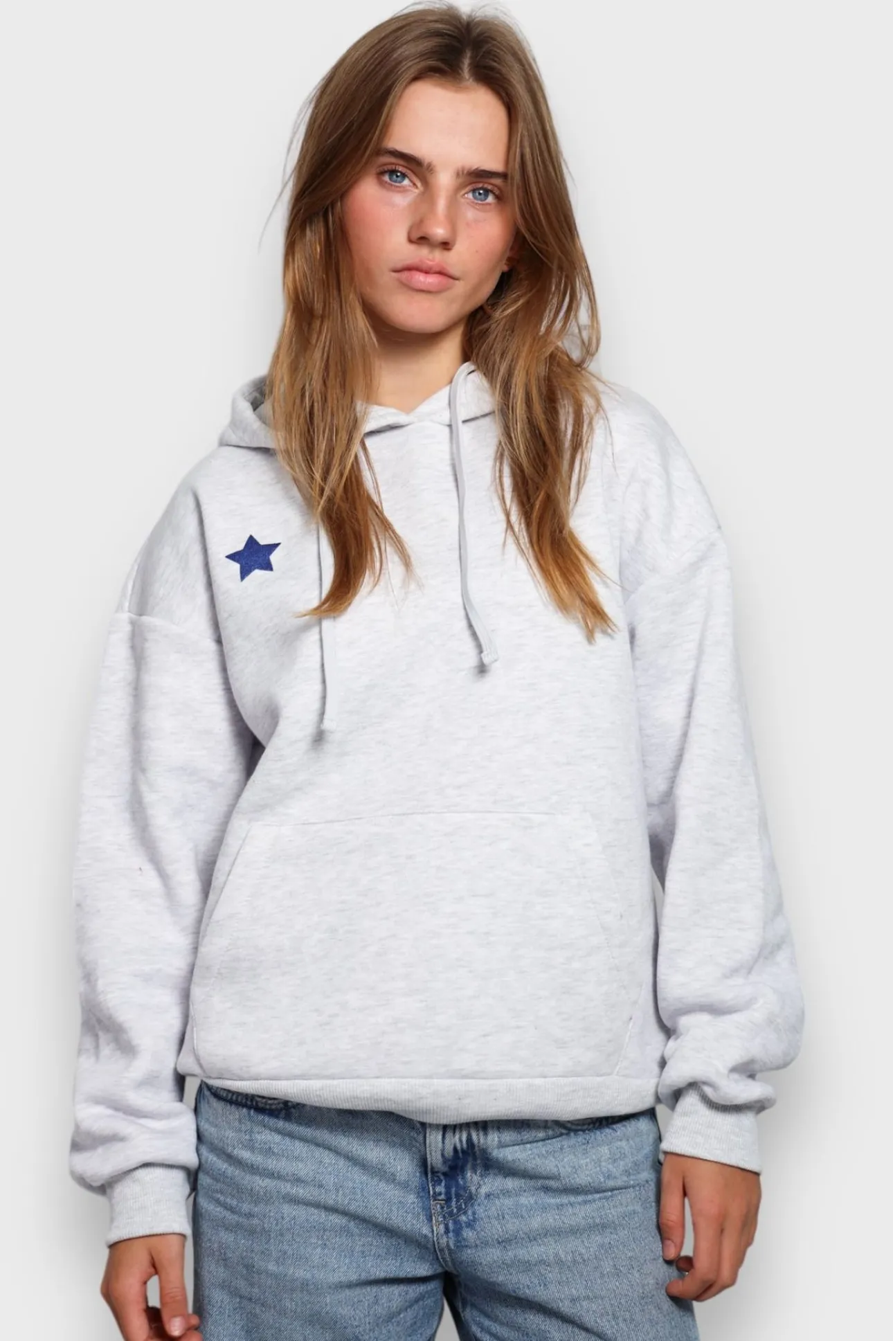Hoodies En Sweaters>Meet Me There Stargirl Hoodie Grey
