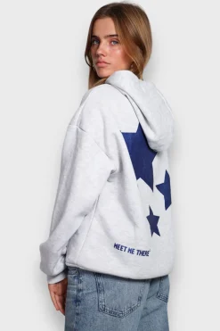 Hoodies En Sweaters>Meet Me There Stargirl Hoodie Grey
