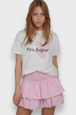 Jupes>Meet Me There Striped Skirt Pink