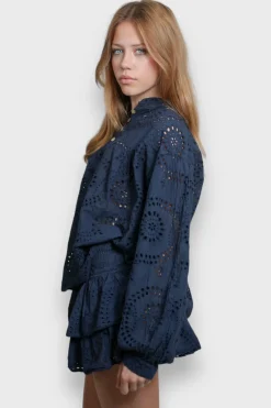 Blouses>Meet Me There Summertime Blouse Navy