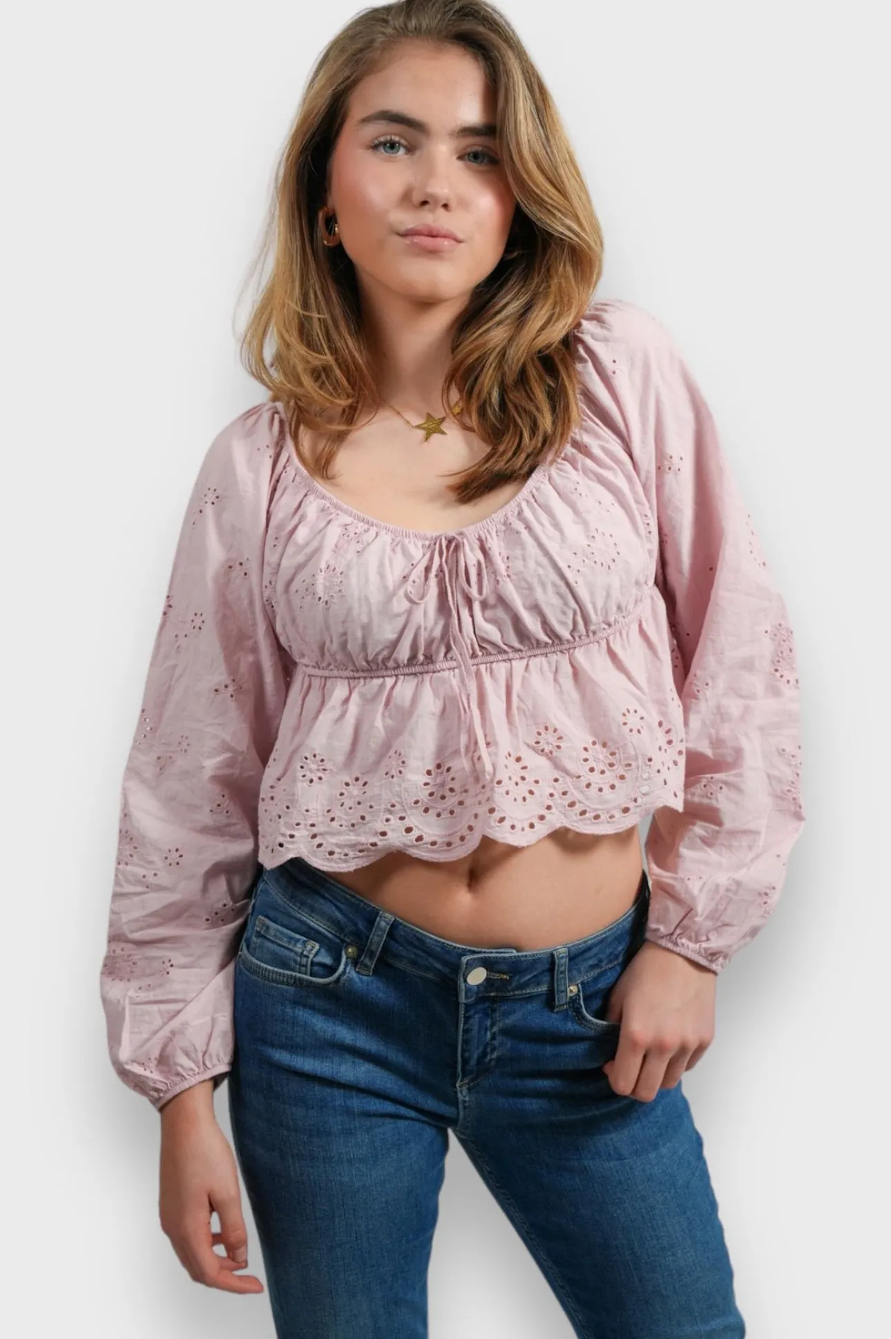 Blouses>Meet Me There Violet Blouse Pink