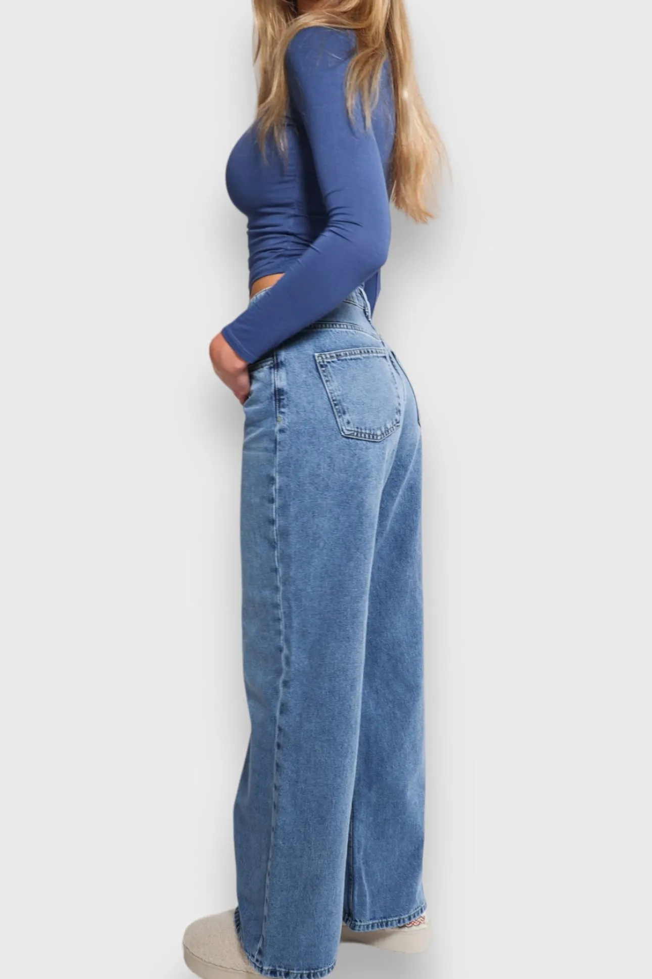 Pantalon>Meet Me There Wide Mid Waist Jeans